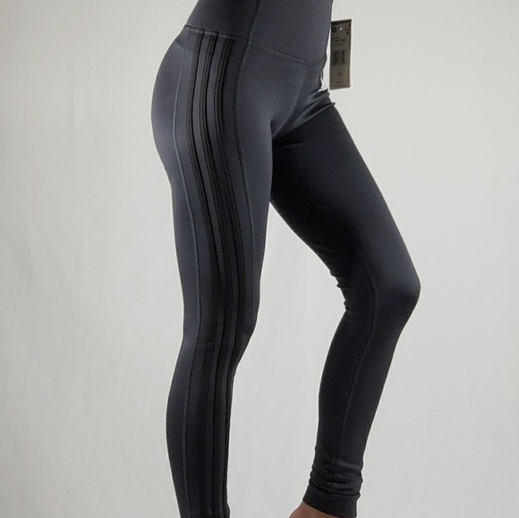 adidas black stripe leggings